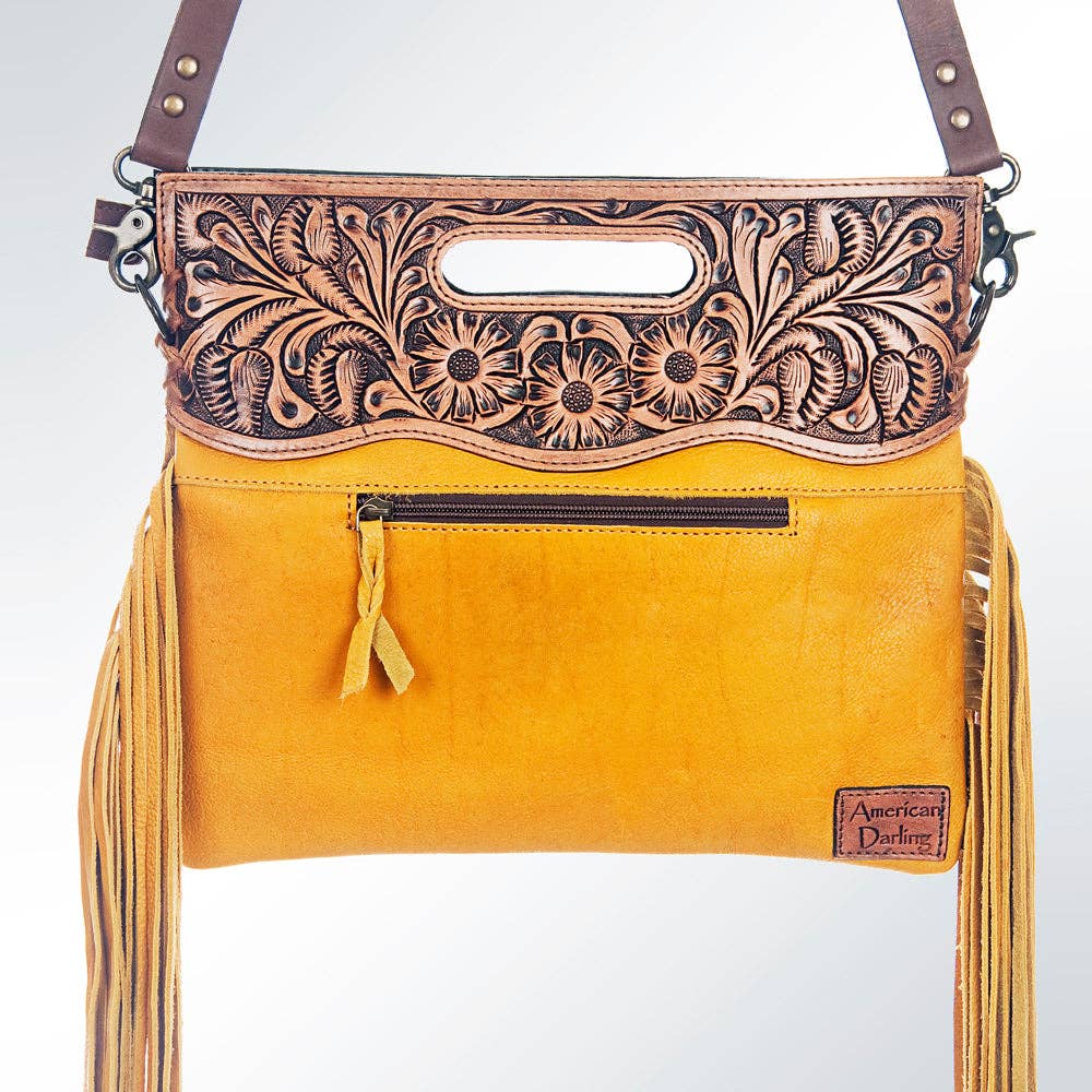 ADBGS146C Crossbody Genuine Western Leather Women Bag Teah