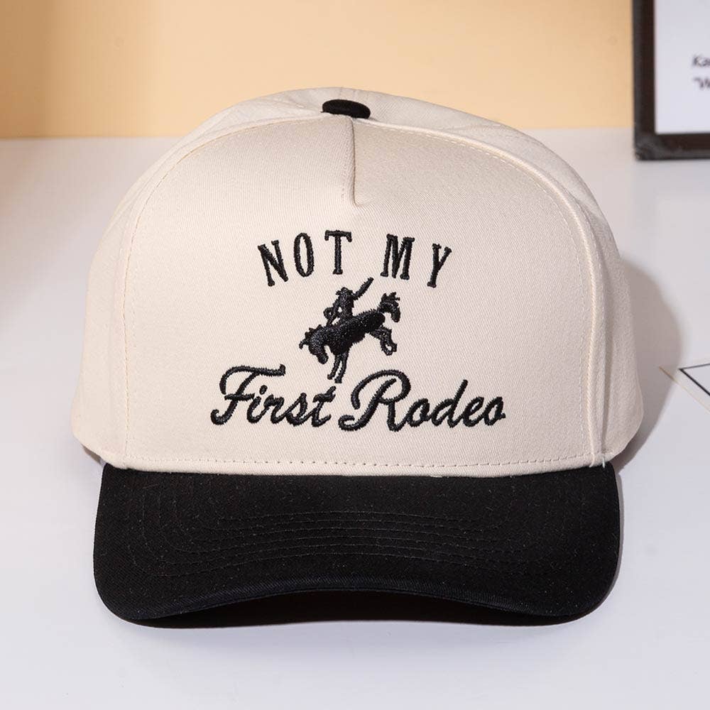 NOT MY FIRST RODEO Embroidered Baseball Cap