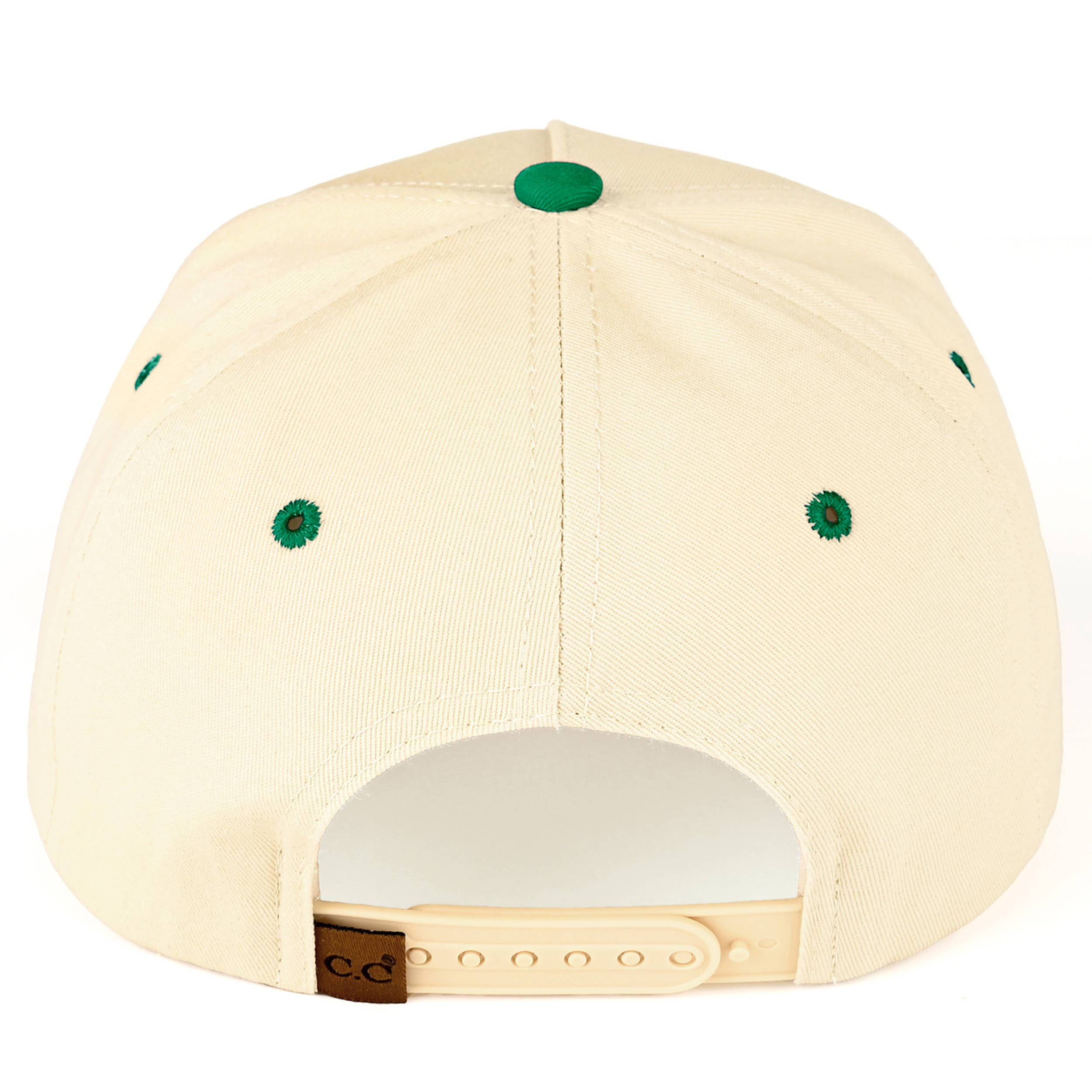 C.C RODEO Letter Embroidered Snapback Trucker Hat