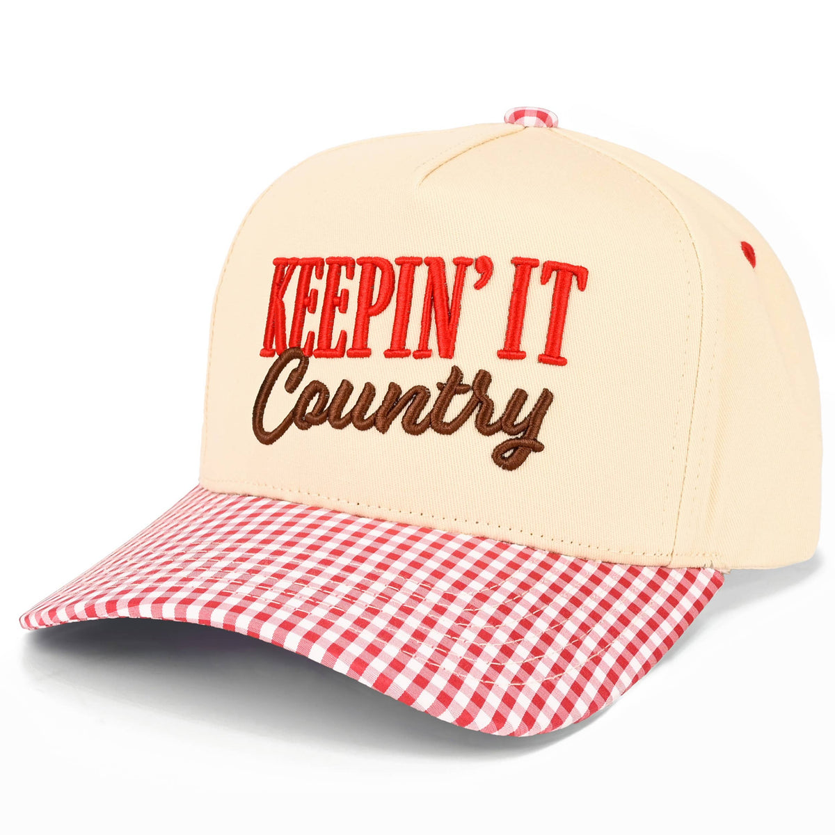C.C KEEPIN' IT COUNTRY Letter Two Tone Trucker Hat