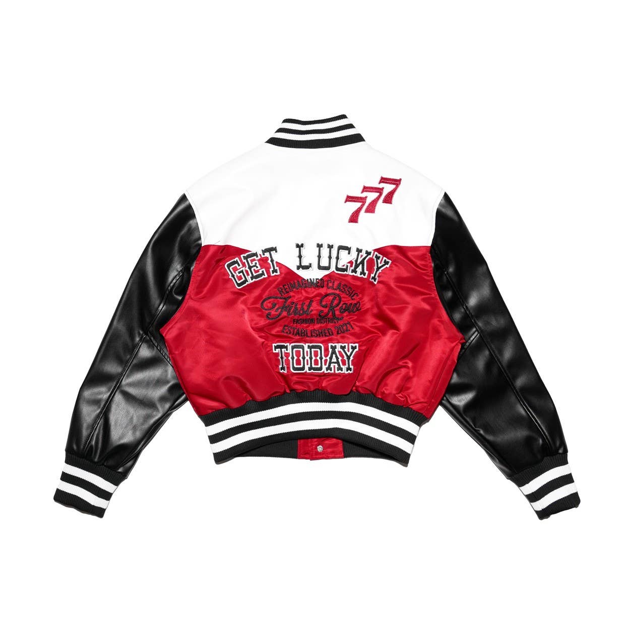 GET LUCKY VARSITY JACKET