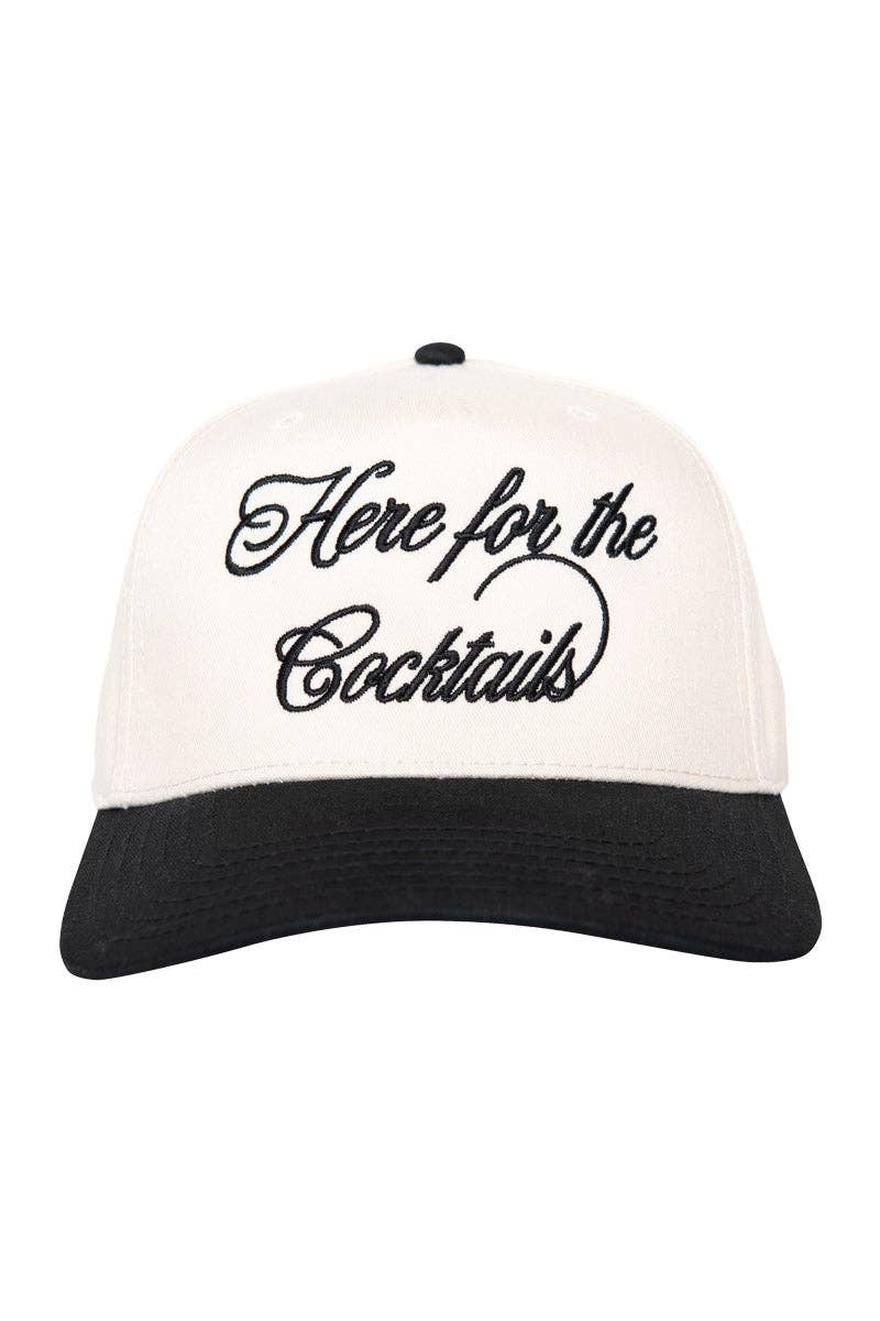 Here For the Cocktails Two-Toned Vintage Hat