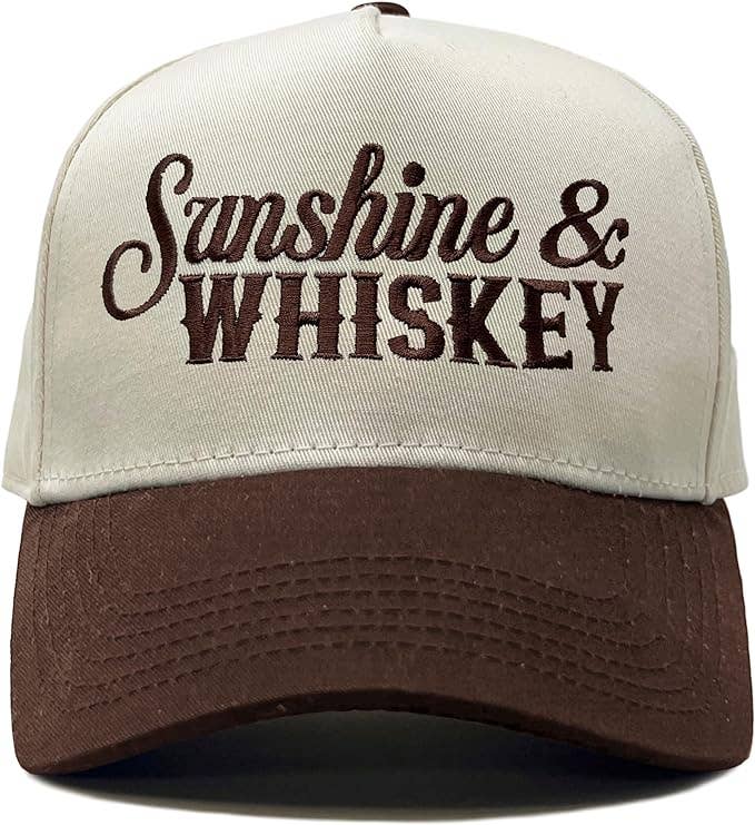 Two Tone Cap - Sunshine & Whiskey - Beige/Brown