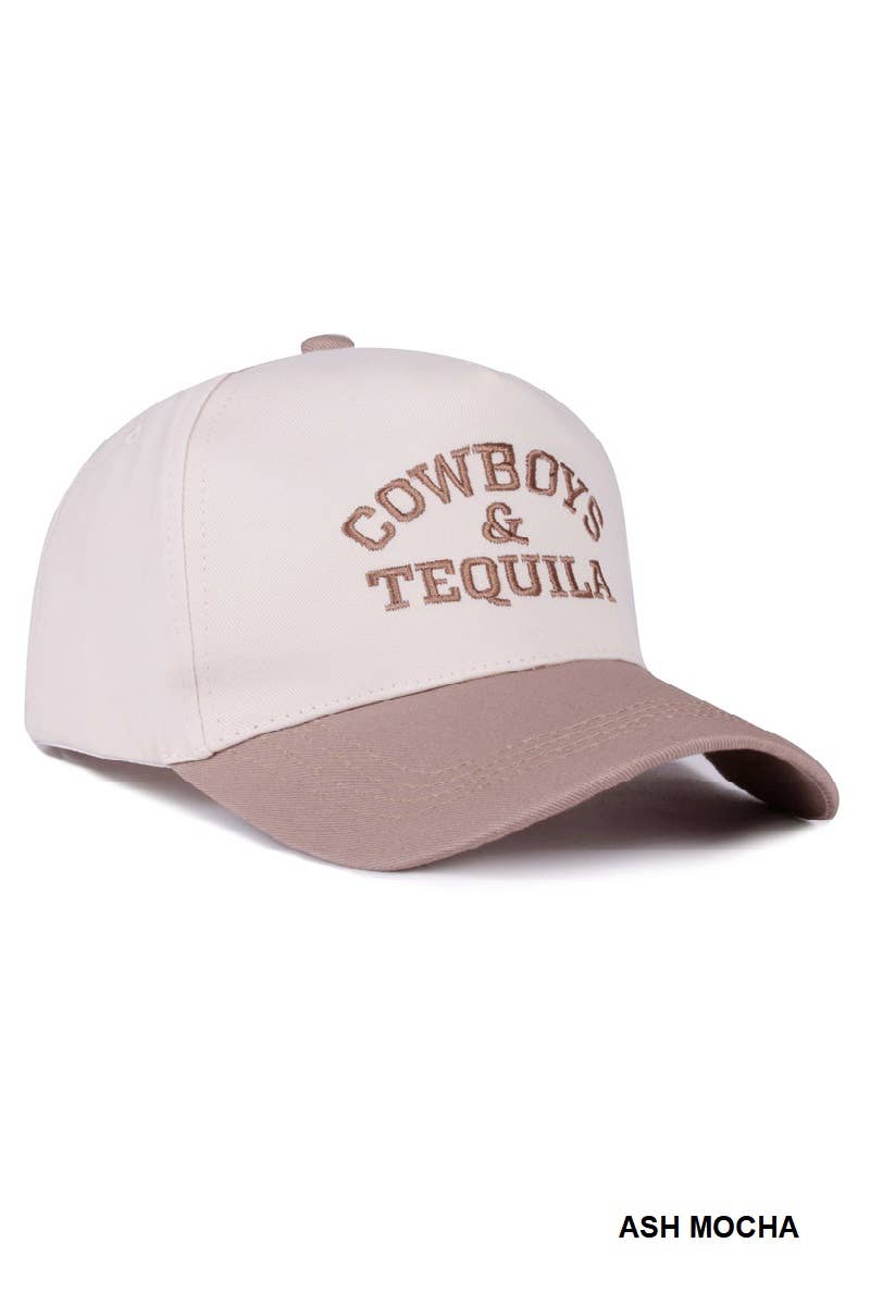 1014 Cowboys & Tequila Two Tone Canvas Cotton Cap SI-28481
