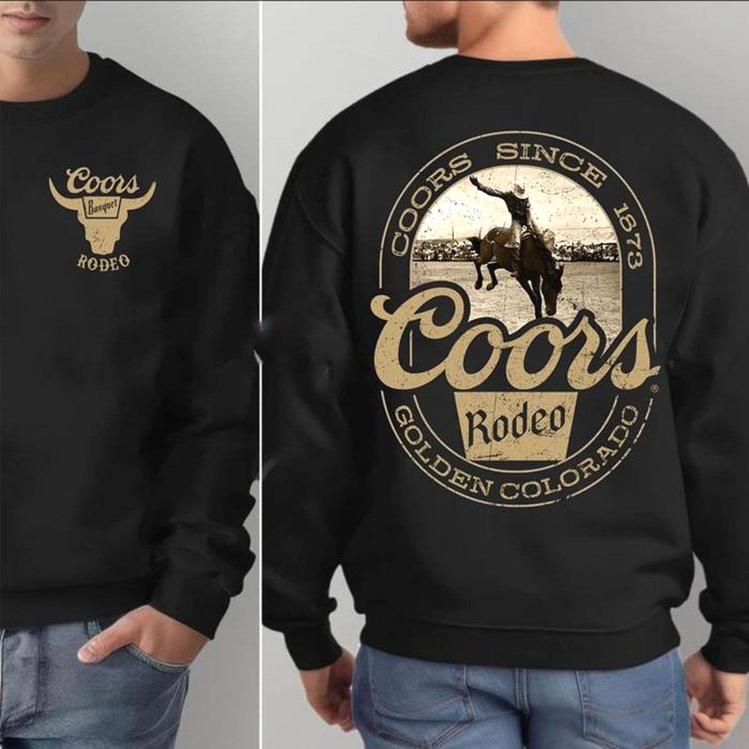 Coors Banquet Retro Shirt Unisex Cowboy Western Rodeo Tee