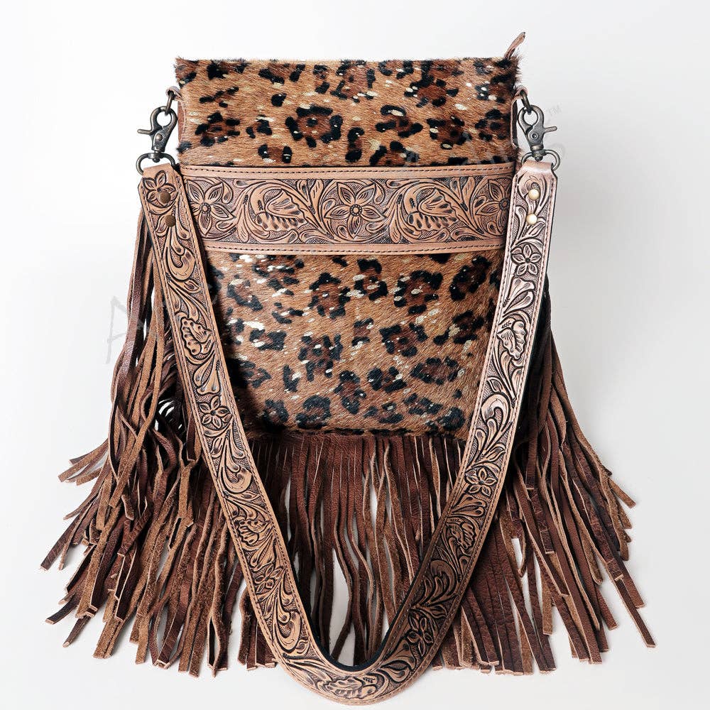 ADBGS192 Large Crossbody Genuine Western Leather Women Bag Pearl