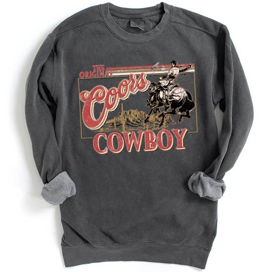 COORS COWBOY GARMENT DYED SWEATSHIRTS