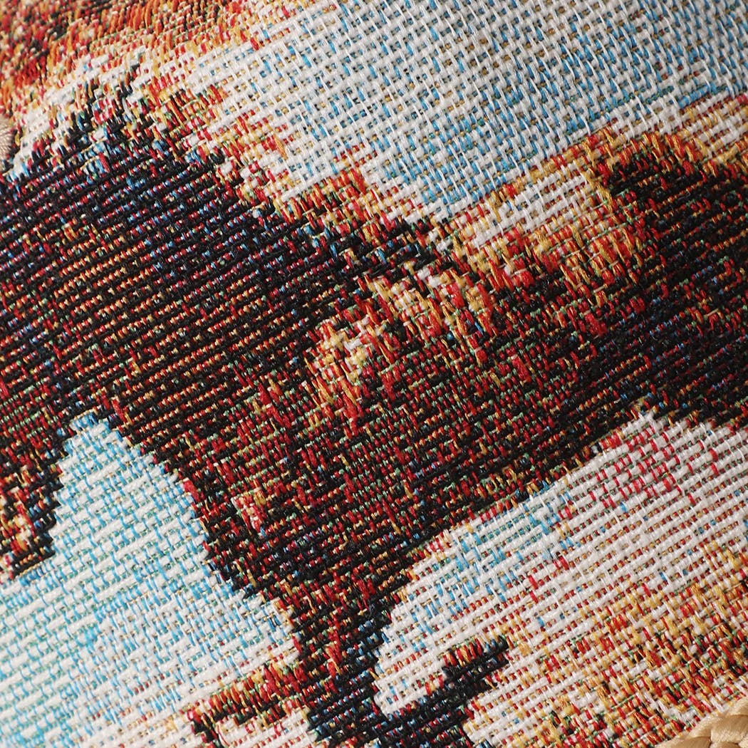 Vintage Western Wild Horse Tapestry Rope Trucker Hat