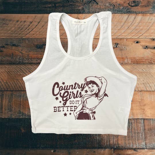 Country Girls Do It Better Cropped Tank Top