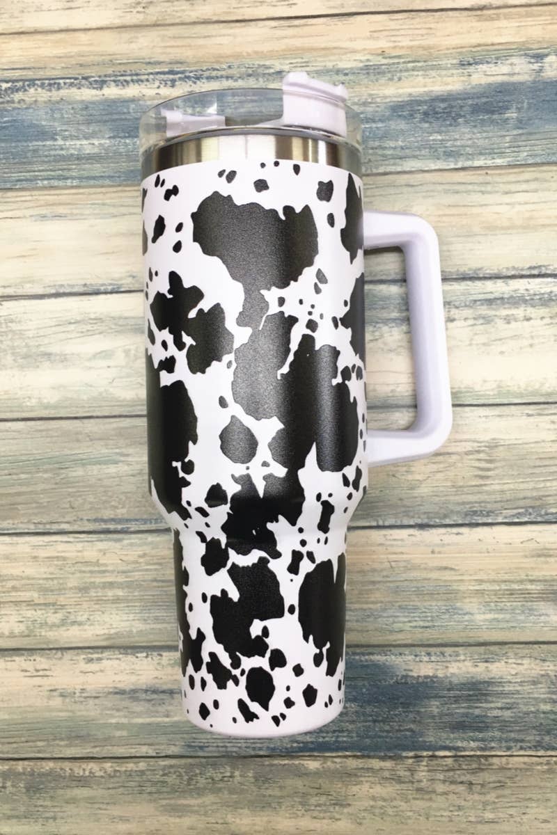 COW STAINLESS STEEL TUMBLERS CUP 40oz