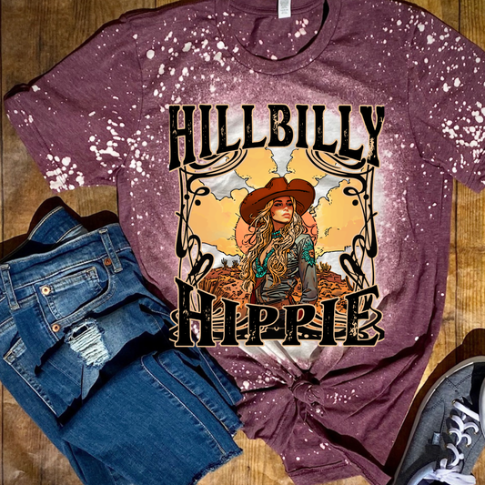 Hillbilly Hippie | Lainey | Bleached Tshirt | Country Music