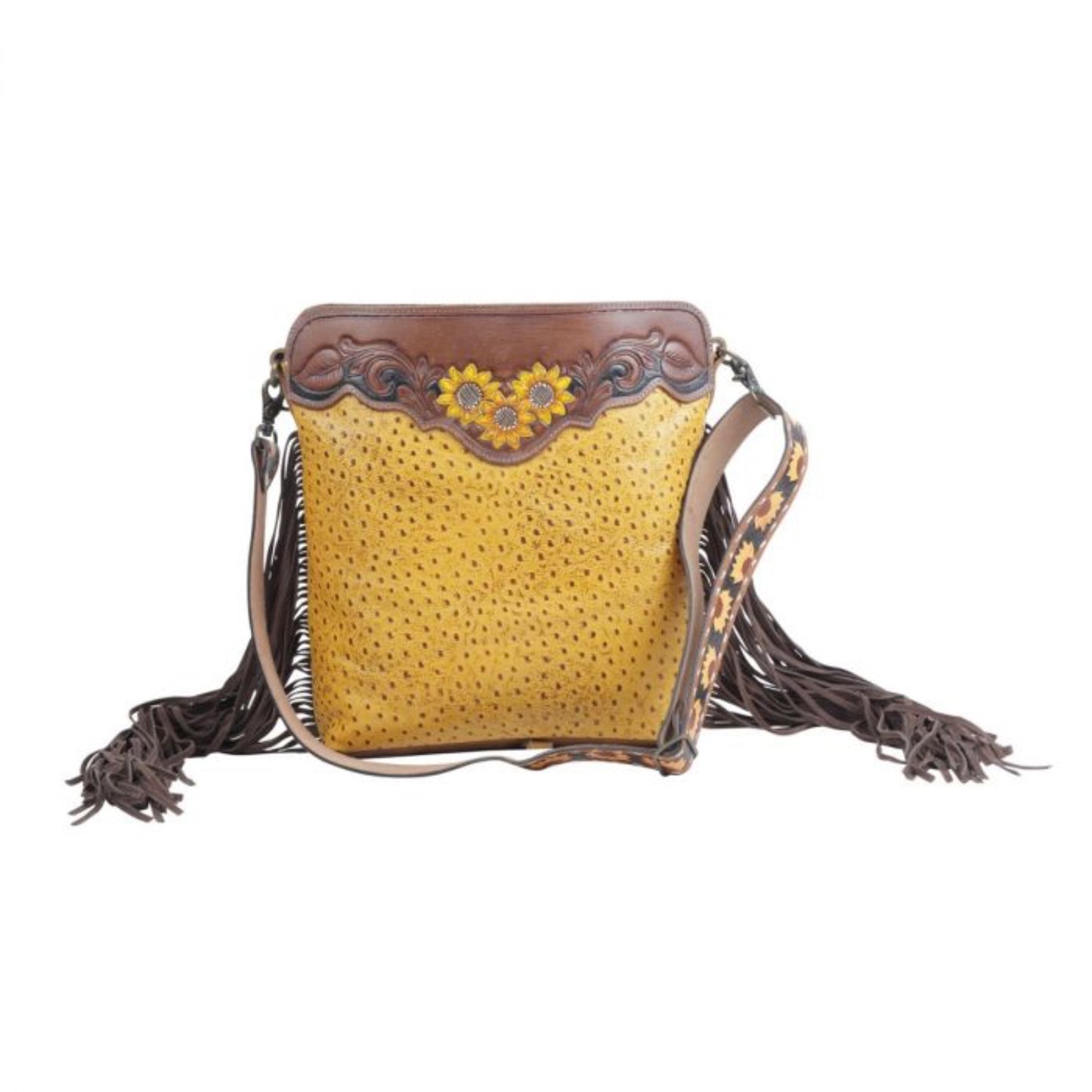 Handbag - Drops of Sun Hand-Tooled Bag