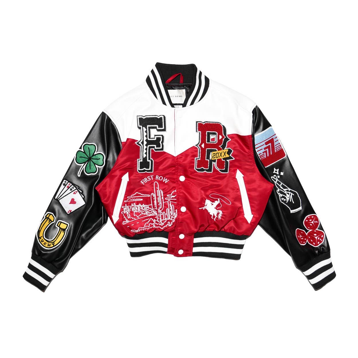 GET LUCKY VARSITY JACKET