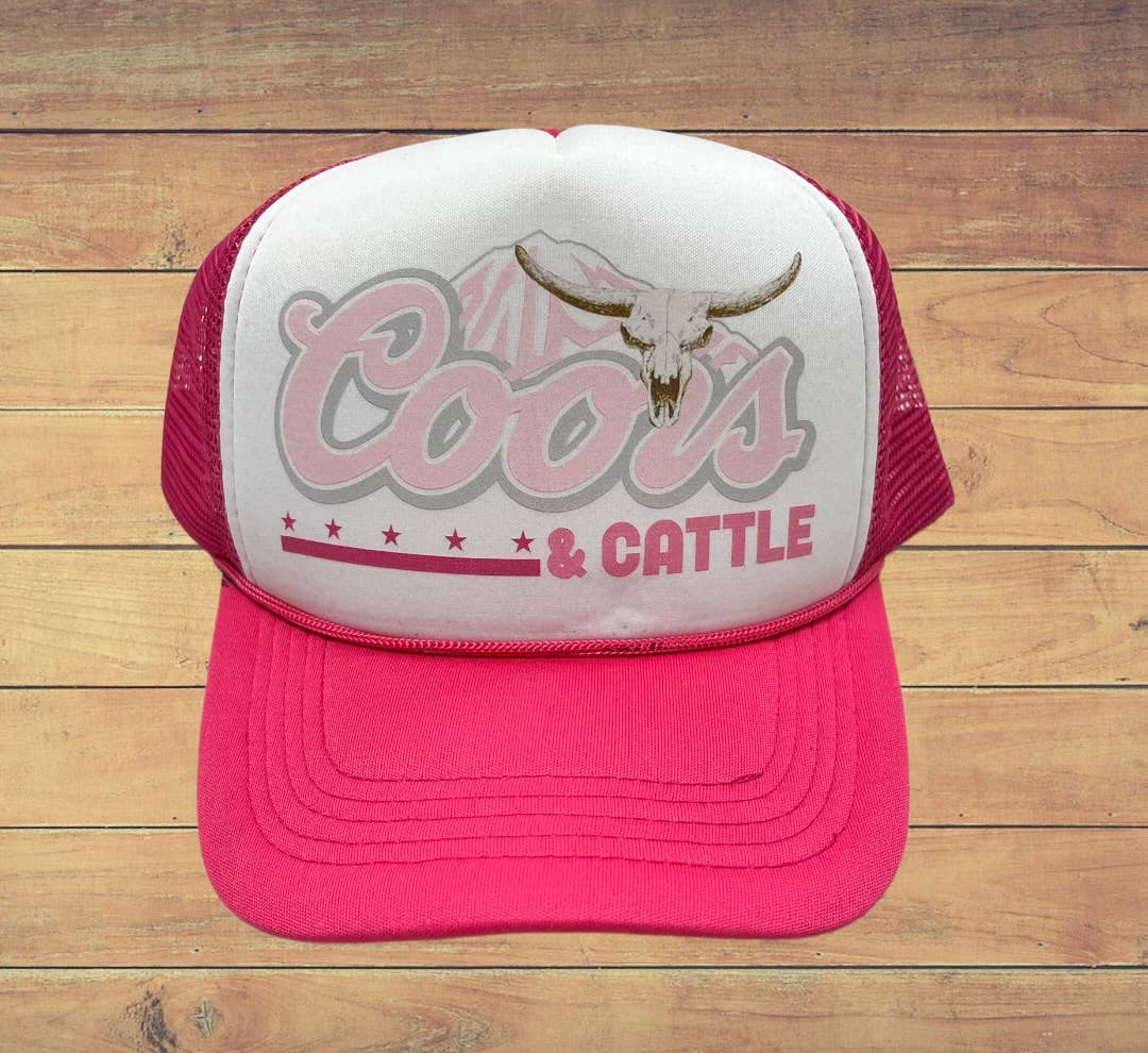 Cattle Pink Trucker Hat